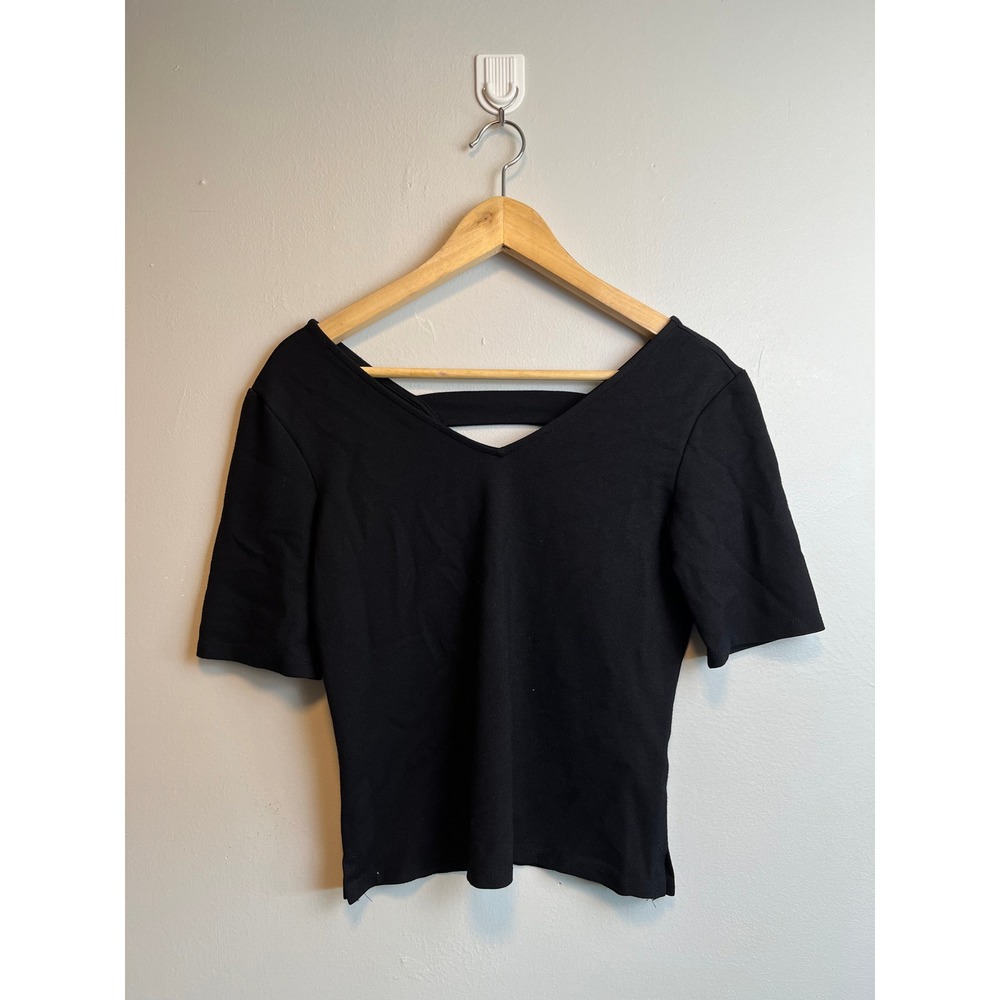 Madewell Puff Sleeve Textured Knit Sweatshirt Crew Neck Size M Long Sleeve Shirt